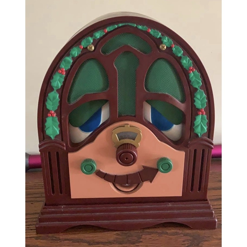 Telco Vintage Animated & Illuminated Christmas Radio Moves Speaks WORKS GREAT